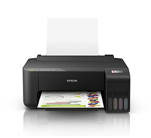 Epson Ecotank L1250 - Impressora, Tanque De Tinta Colorida, Wi-Fi Direct, Comando De Voz, Bivolt, Cor: Preto